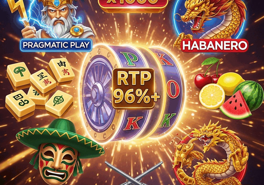 Provider Slot dengan RTP Konsisten di Atas 96% (PG Soft, Pragmatic, Habanero)